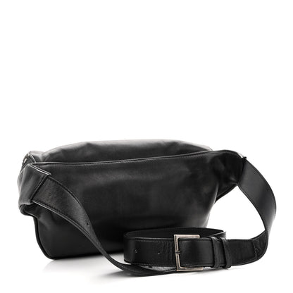 Saint Laurent Calfskin Monogram Belt Bag Black 3 of 12