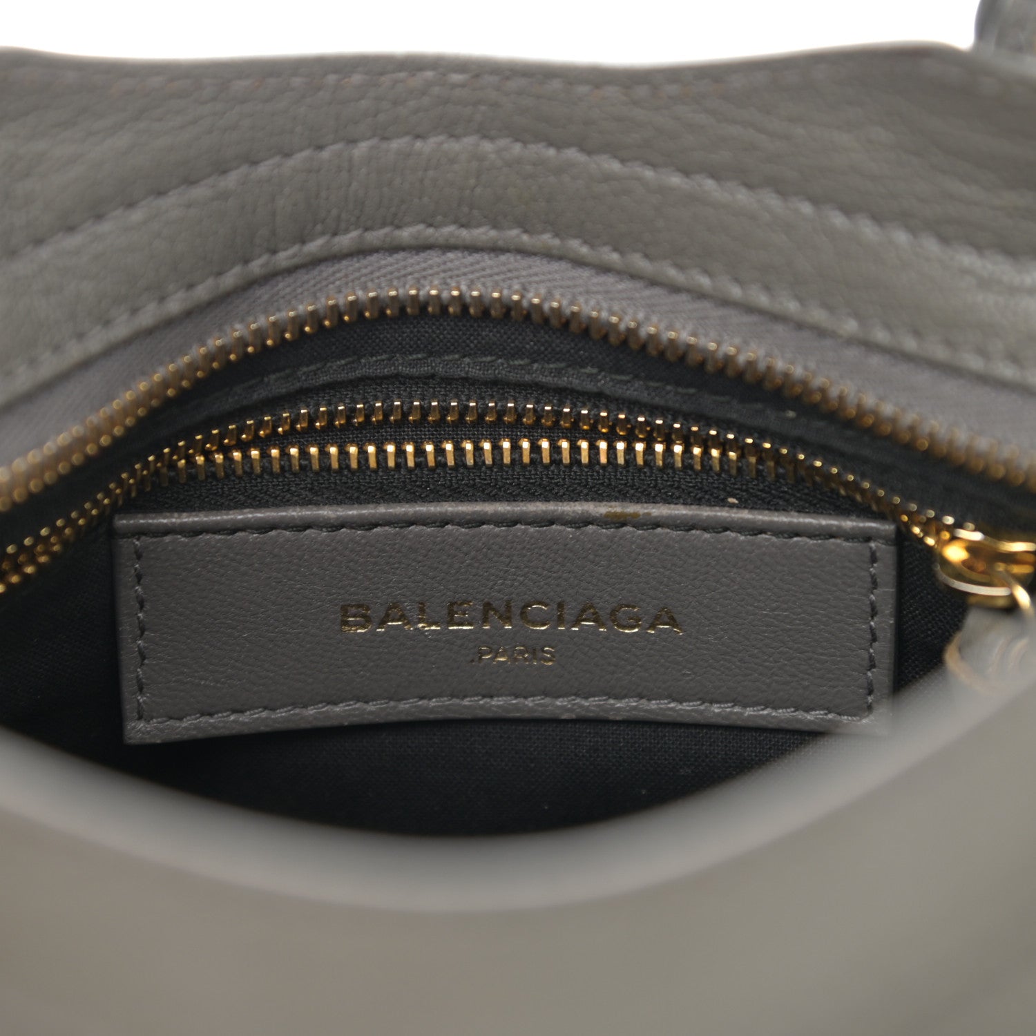 Balenciaga Chevre Gold Metallic Edge Hardware Mini City Gris Acier 6 of 12