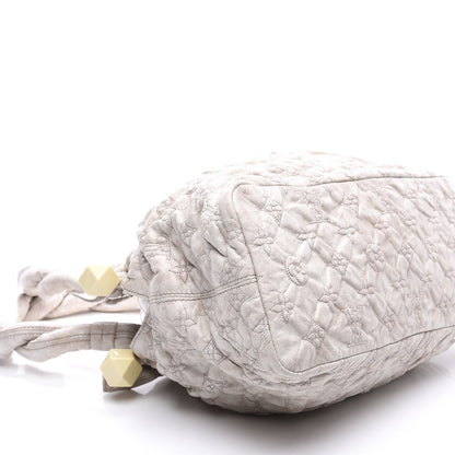 Louis Vuitton Lambskin Olympe Stratus PM Ecru 7 of 10