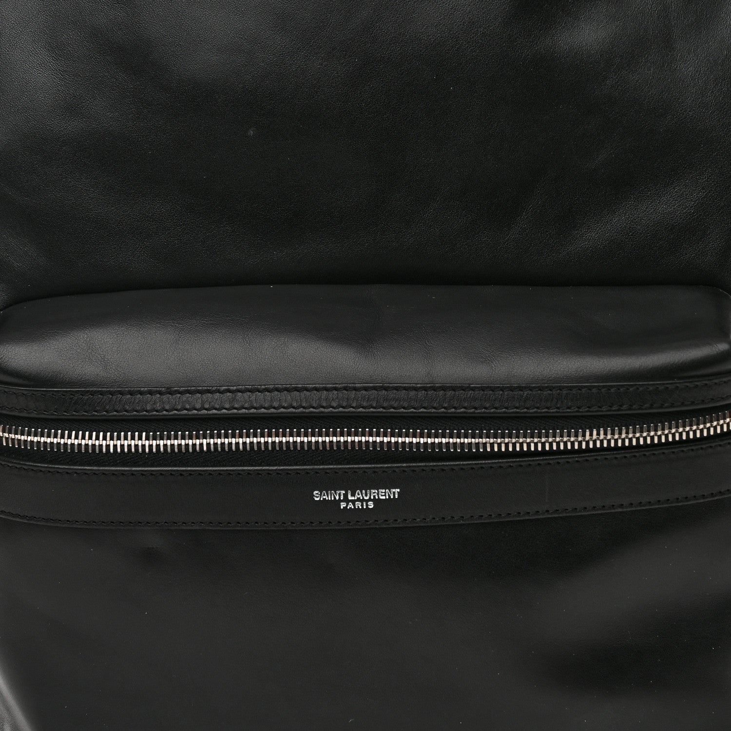 Saint Laurent Calfskin City Backpack Black 8 of 12