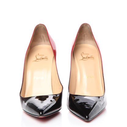 Christian Louboutin Patent Degrade Decollete 100 Pumps 37 Black Red 2 of 15