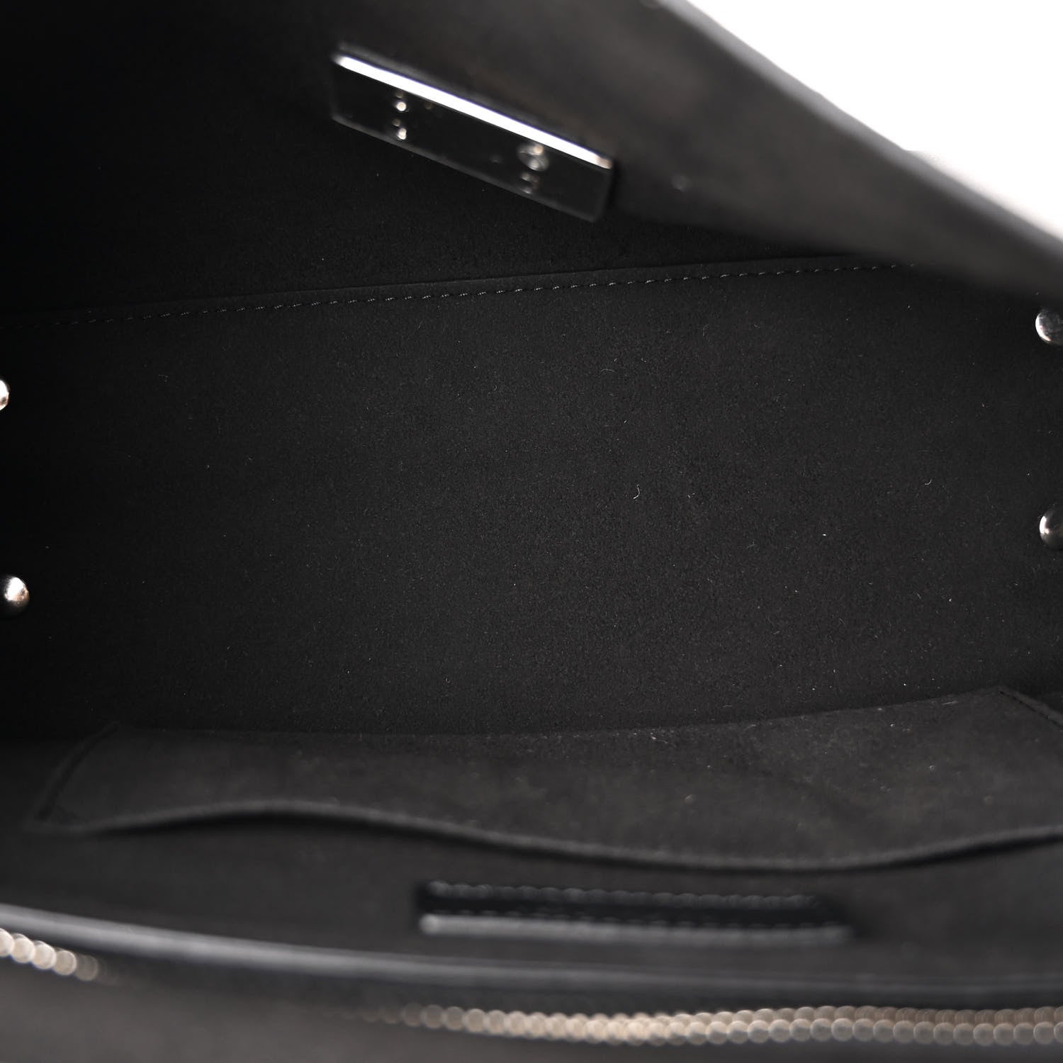 Givenchy Grained Calfskin Studded Small Shark Lock Satchel Black 5 of 9