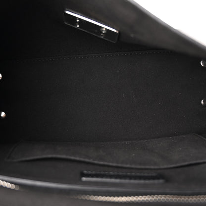 Givenchy Grained Calfskin Studded Small Shark Lock Satchel Black 5 of 9