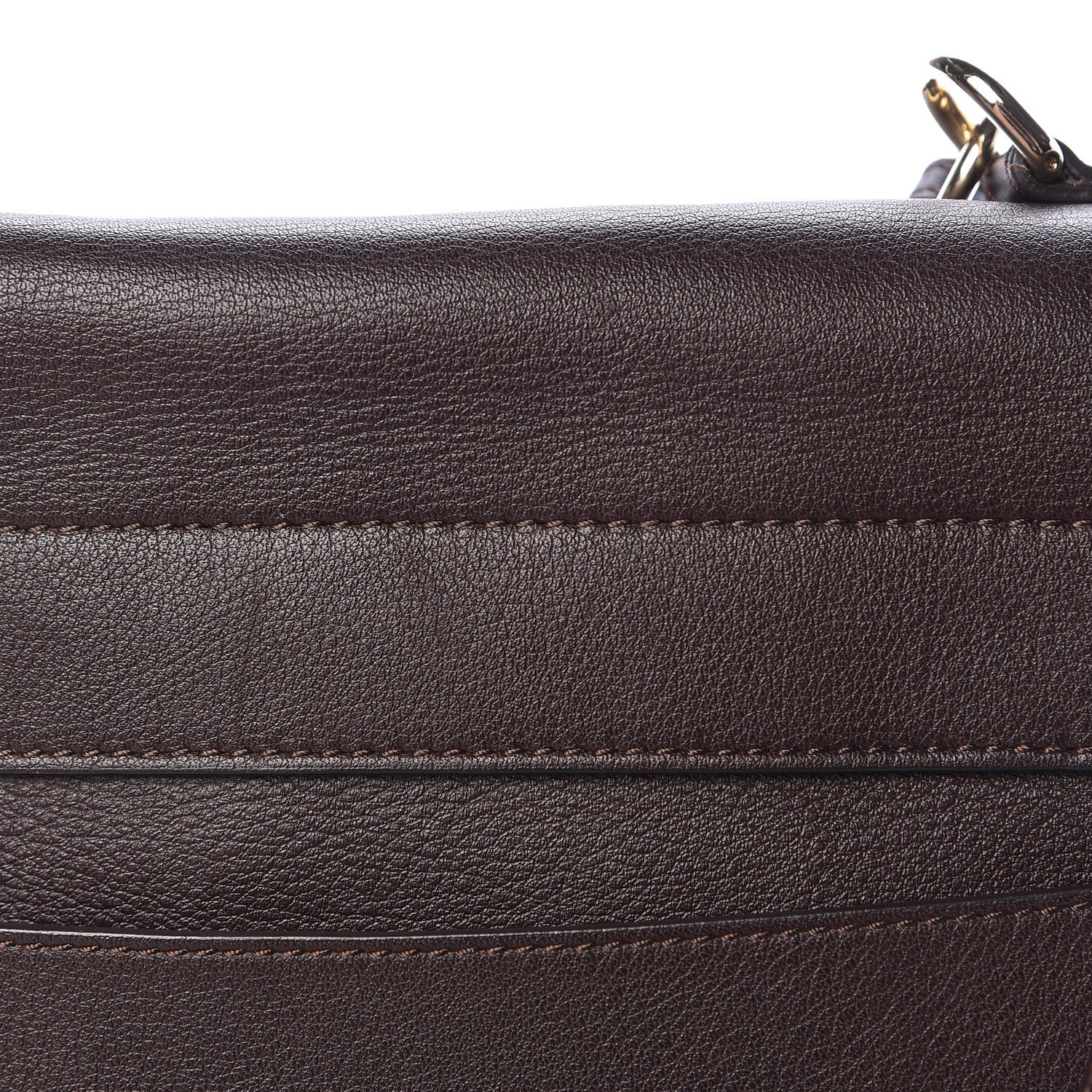Chloe Smooth Calfskin Suede Medium Faye Day Shoulder Bag Carbon Brown 11 of 12