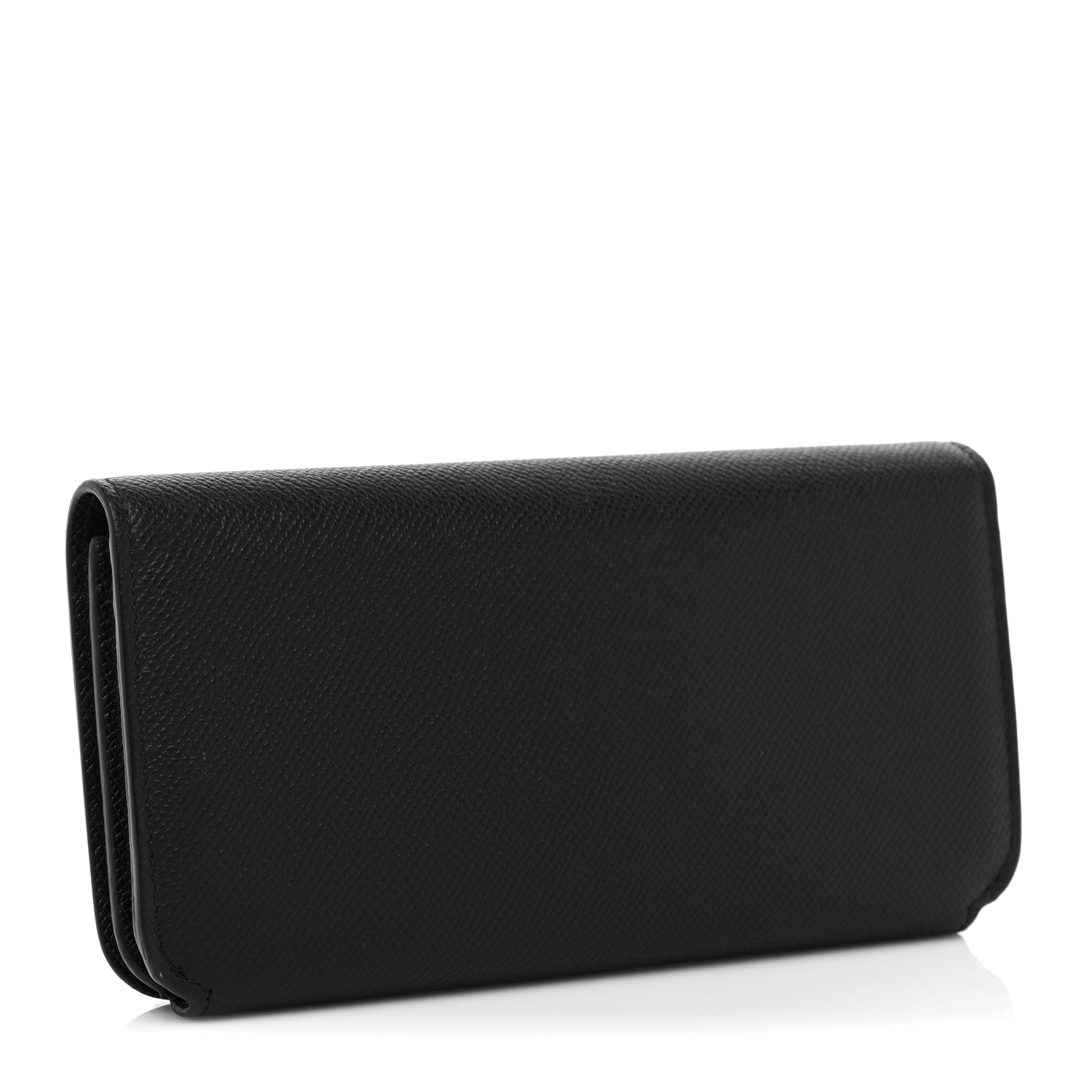 Balenciaga Grained Calfskin BB Thin Money Wallet Black 3 of 14