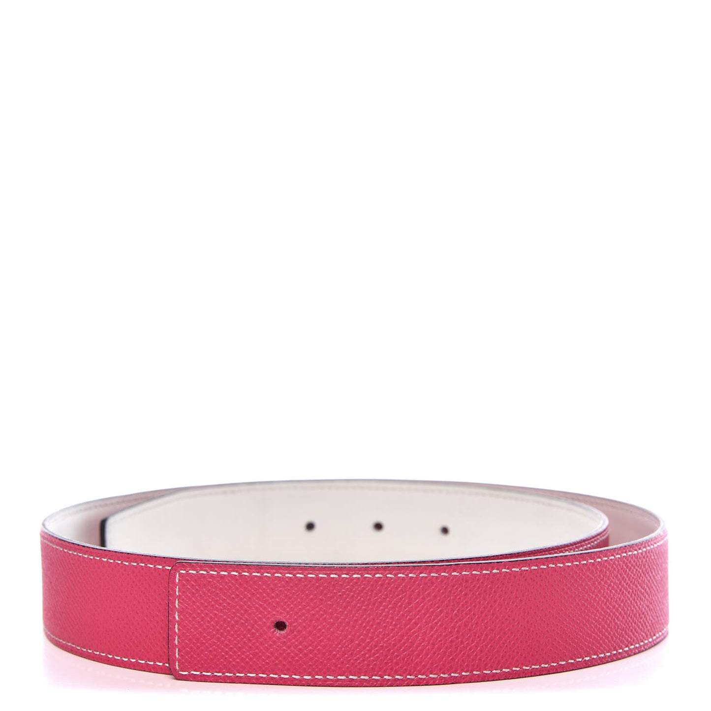 Epsom Swift 32mm Belt Strap 85 Rose Tyrien White