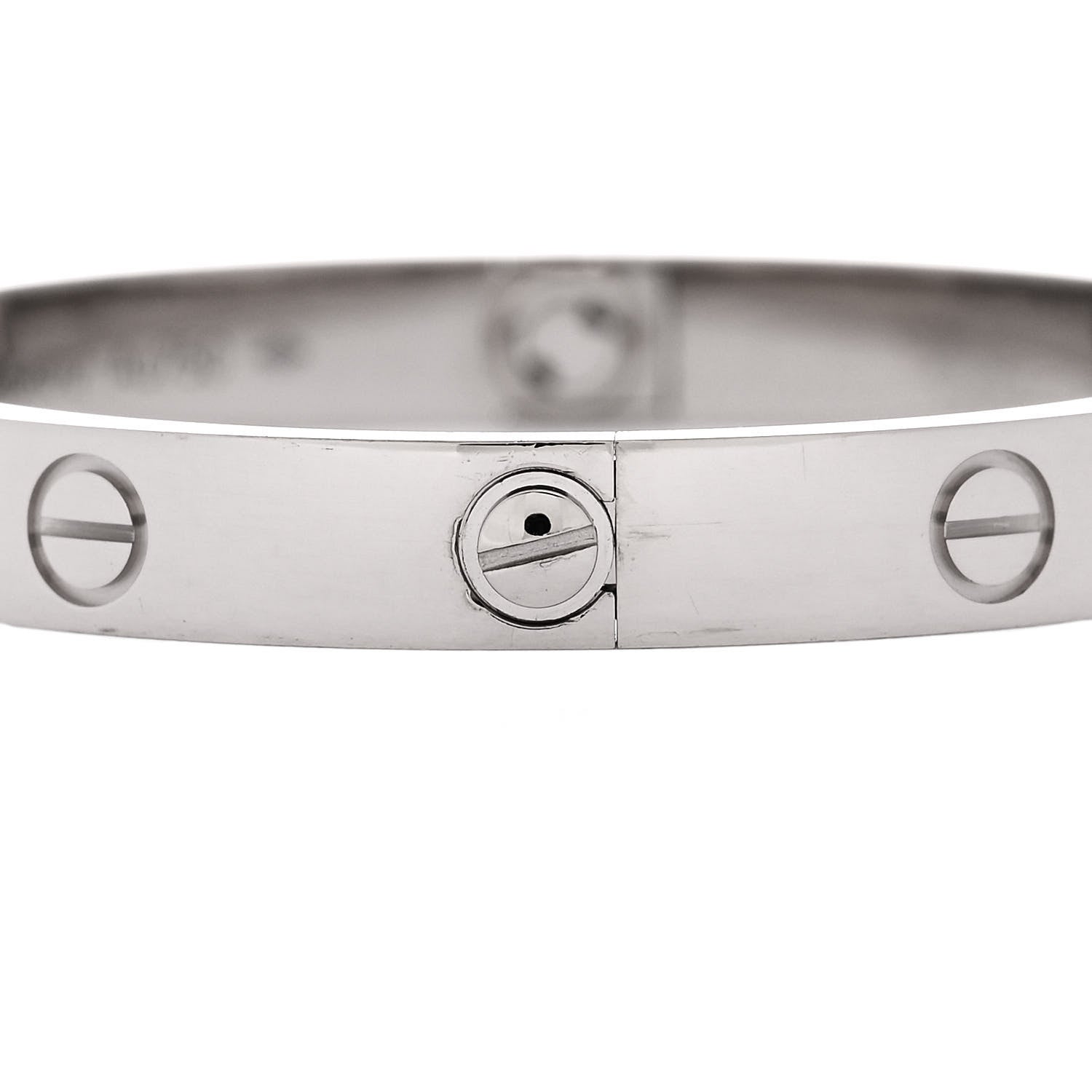 Cartier 18K White Gold LOVE Bracelet 16 4 of 8