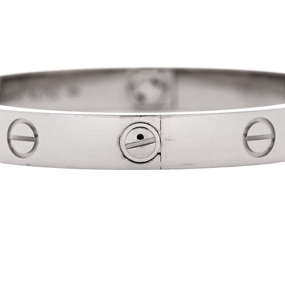 Cartier 18K White Gold LOVE Bracelet 16 4 of 8