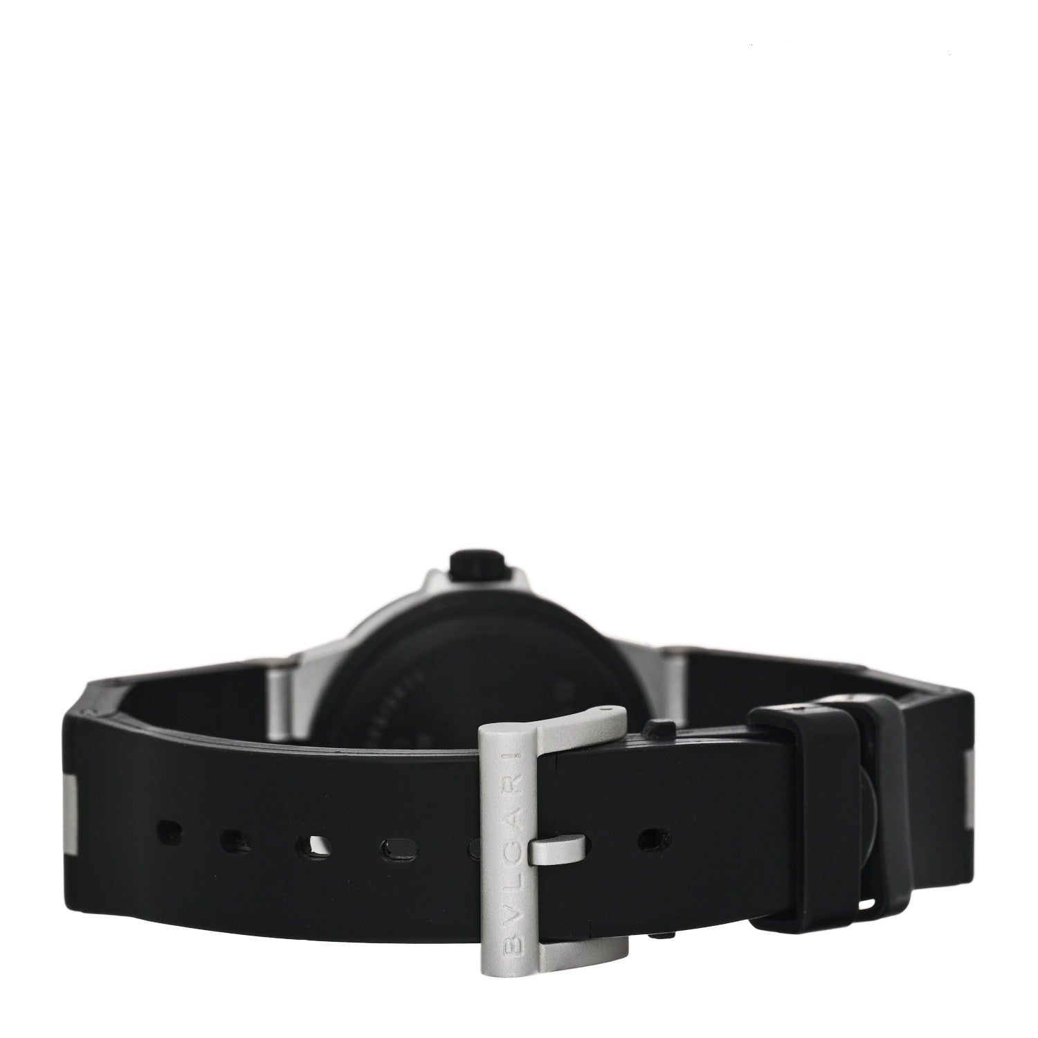 Bulgari Aluminum Rubber 32mm Diagono Quartz Watch 3 of 4