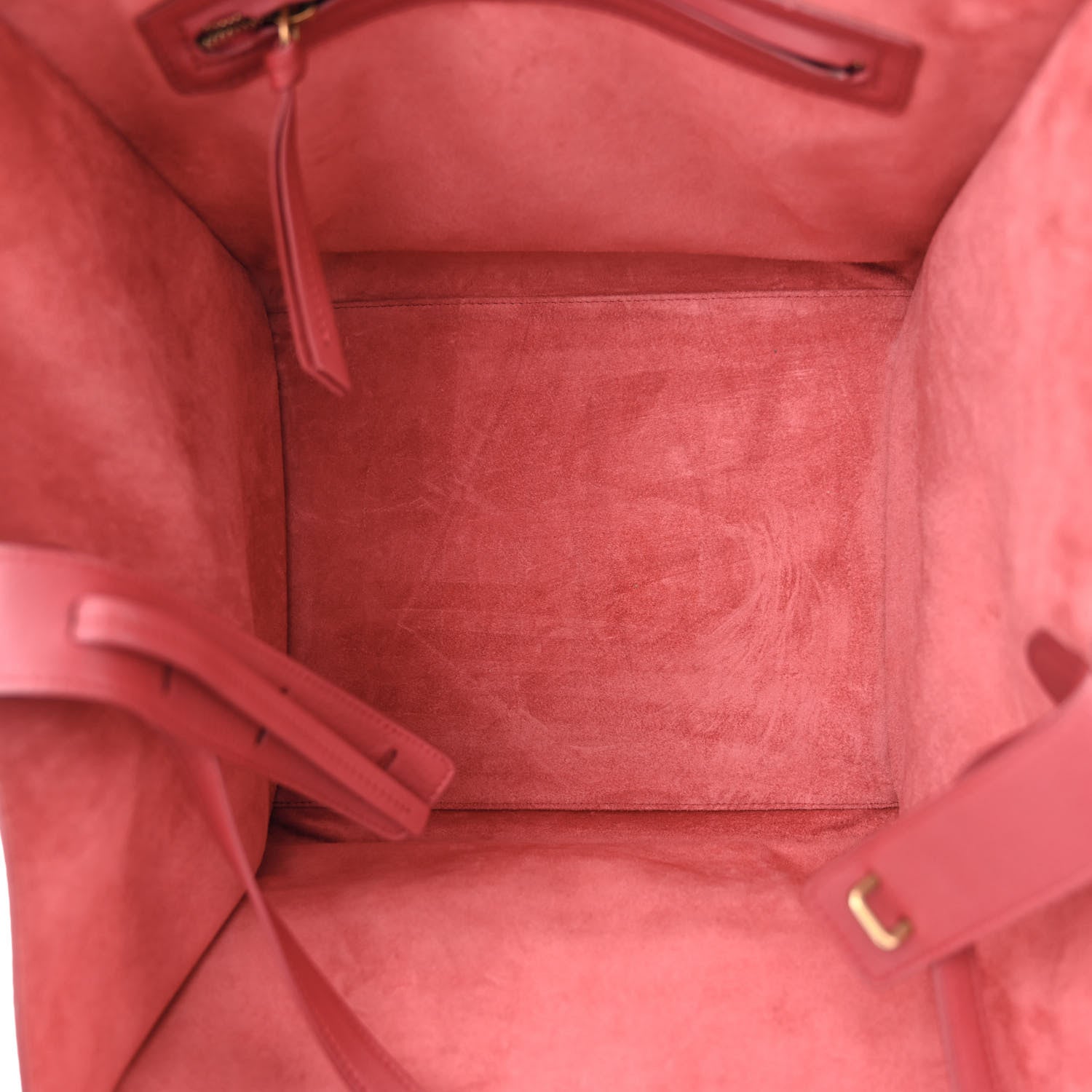 Celine Supple Calfskin Medium Phantom Luggage Red 5 of 14
