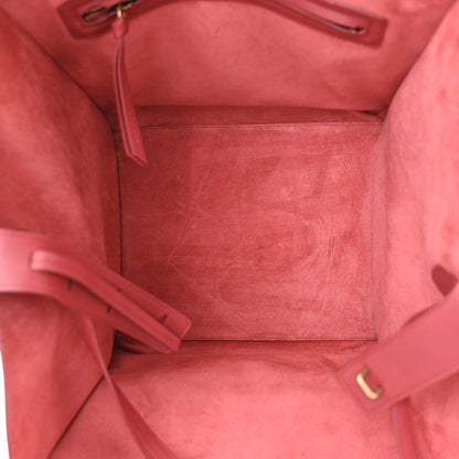 Celine Supple Calfskin Medium Phantom Luggage Red 5 of 14