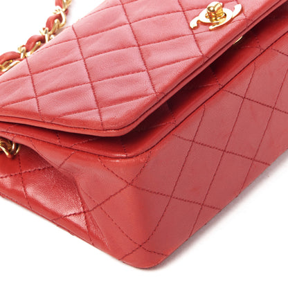 Chanel Lambskin Quilted Mini Flap Red 5 of 9