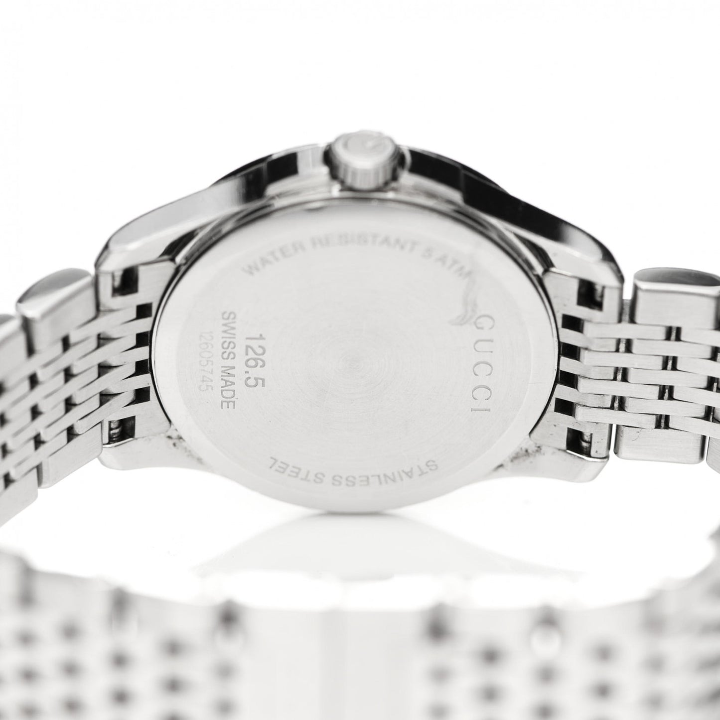 Stainless Steel Diamond Bezel Mother of Pearl 27mm G-Timeless Quartz Watch