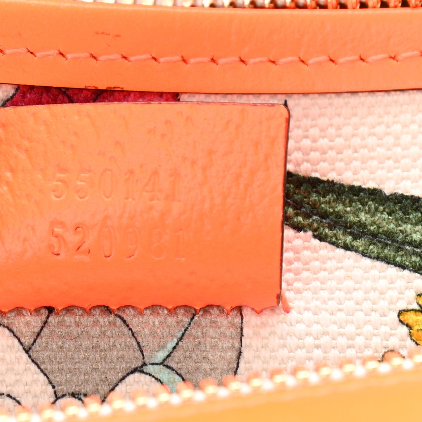 Canvas Medium Flora Tote White Multicolor Orange Fluo