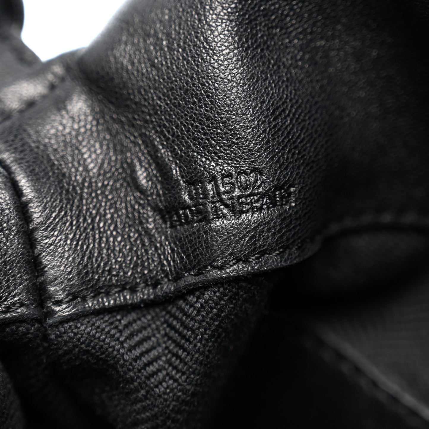 Calfskin Flamenco Knot Bag Black