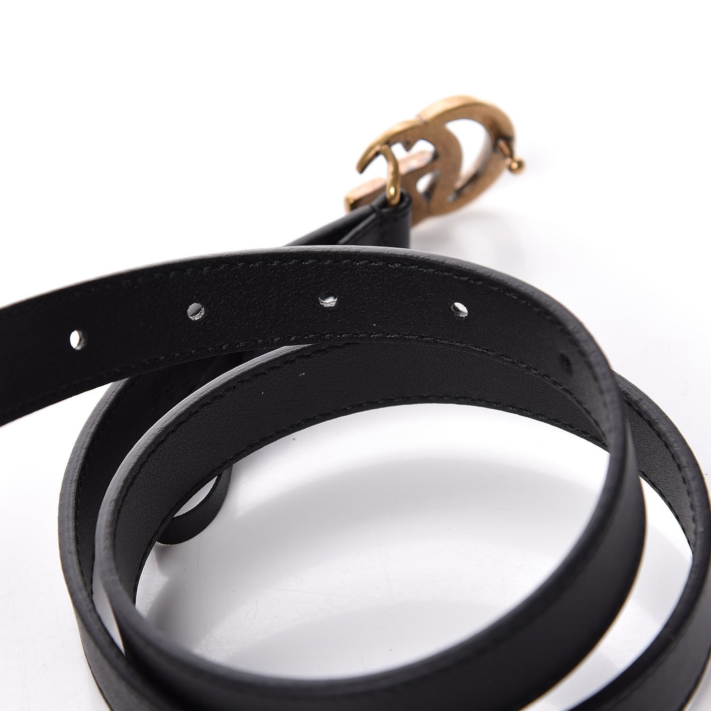 Calfskin Double G 20mm Belt 70 28 Black