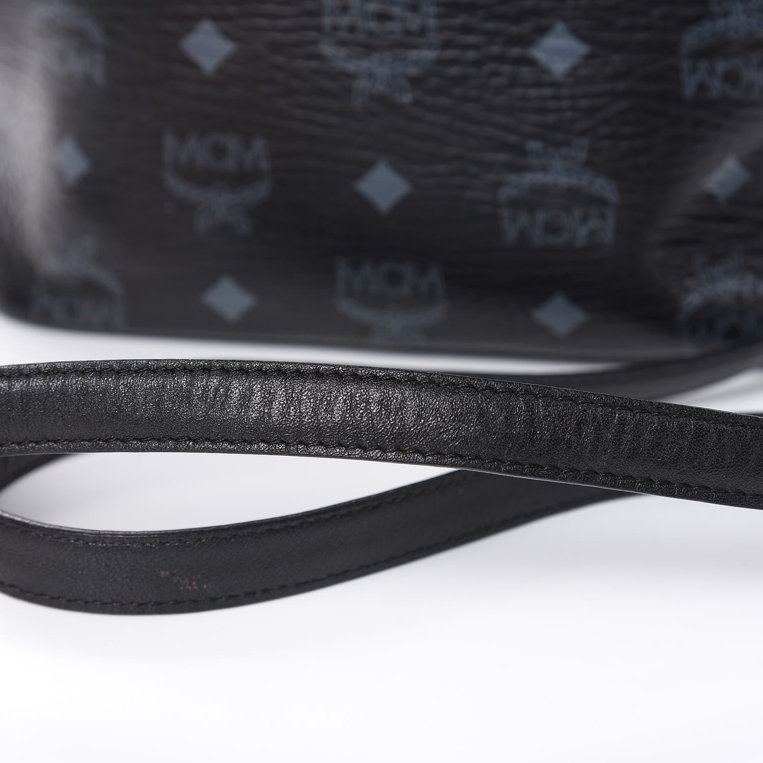 MCM Visetos Essential Drawstring Bucket Bag Black 16 of 16
