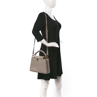 Louis Vuitton Taurillon Capucines BB Galet 2 of 8