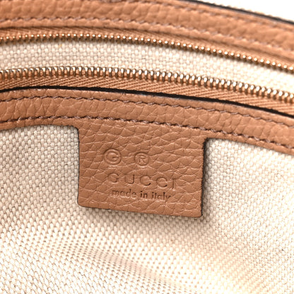 Gucci Pebbled Calfskin Large Soho Hobo Camelia 6 of 11