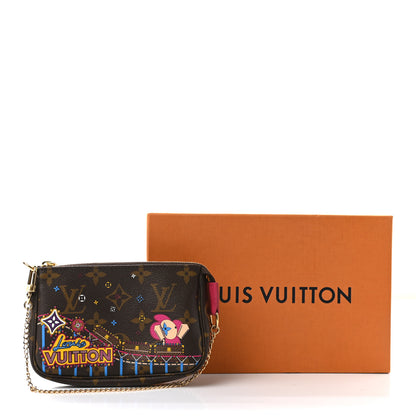 Louis Vuitton Monogram 2020 Christmas Animation Roller Coaster Mini Pochette Accessories Pivoine 8 of 8