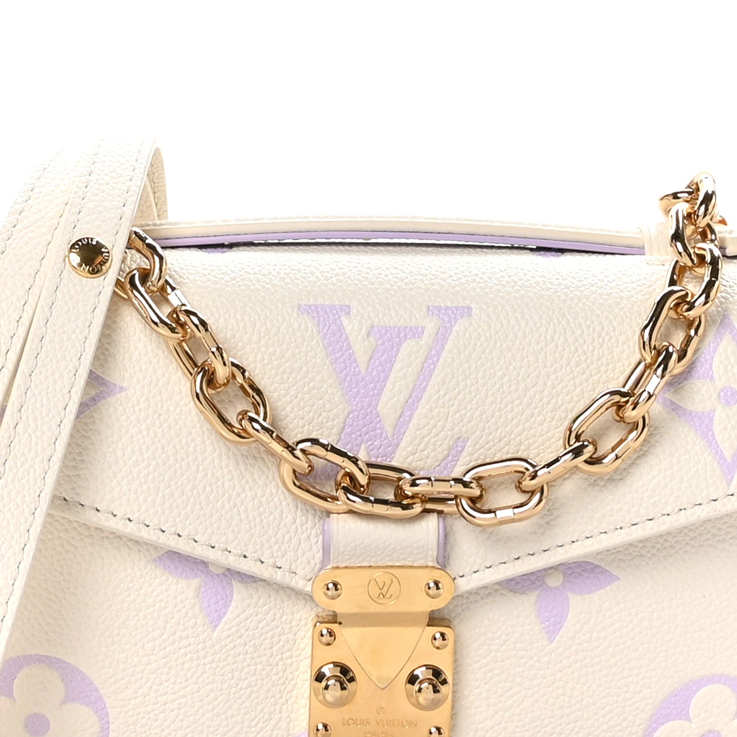 Louis Vuitton Empreinte Monogram Giant Pochette Metis East West Latte Bubble Tea 8 of 11