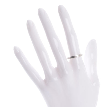 Tiffany Sterling Silver Notes Narrow Ring 7.5 2 of 6