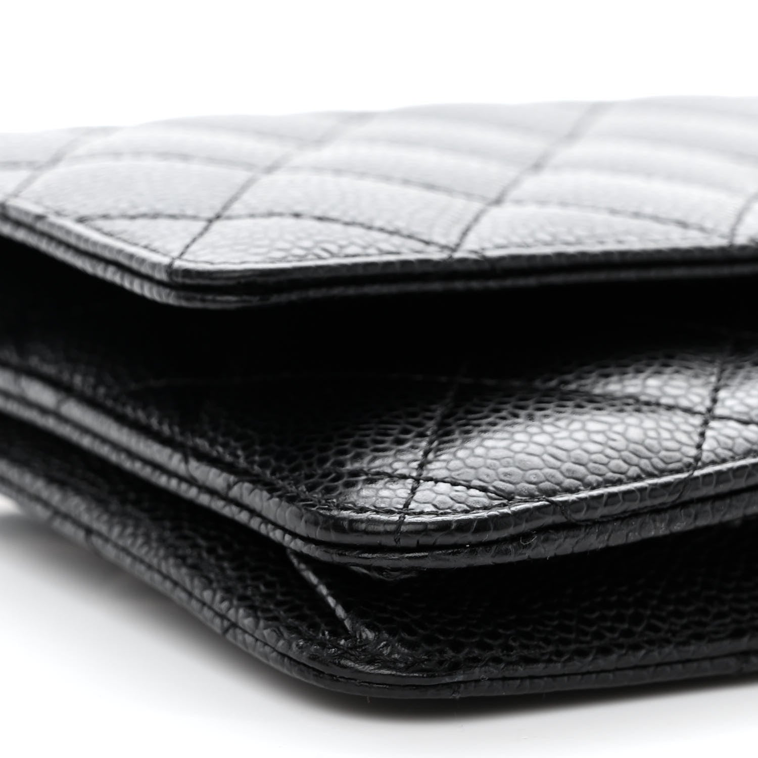 Chanel Caviar Quilted Wallet on Chain WOC Black 10 of 12