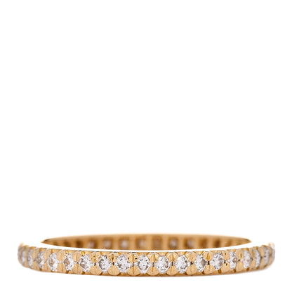 Tiffany 18K Yellow Gold Diamond .36ctw Soleste Full Eternity Band Ring 50 5.5 3 of 5