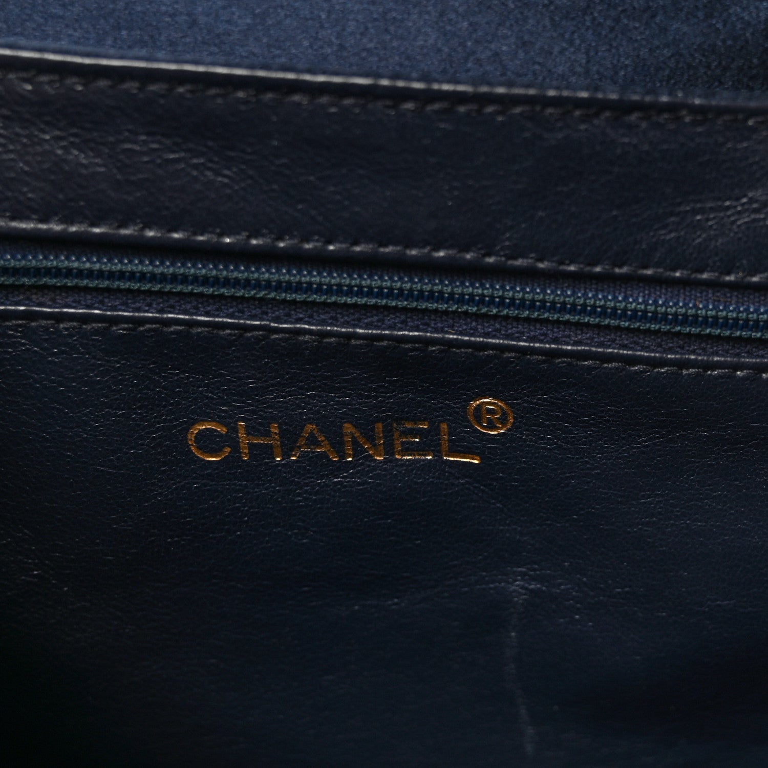 Chanel Satin Quilted Small Kelly Flap Bag Navy 6 of 10