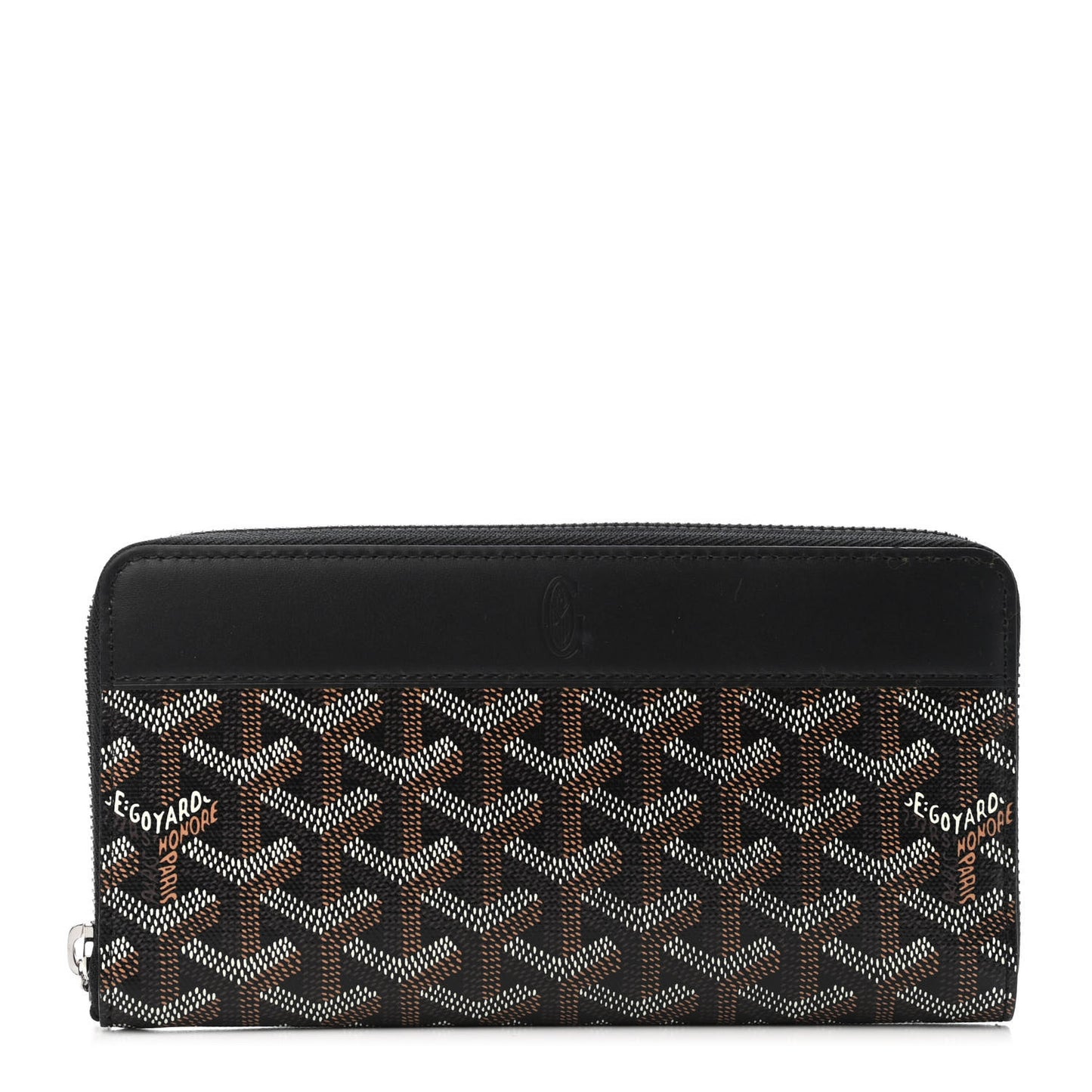 Goyardine Matignon Zip Around GM Wallet Black