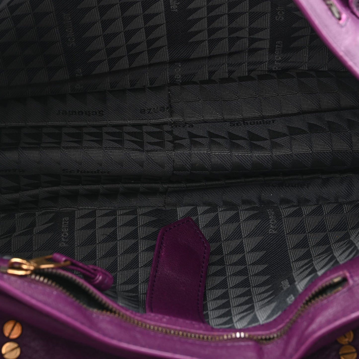 Lambskin Medium PS1 Satchel Purple Rain