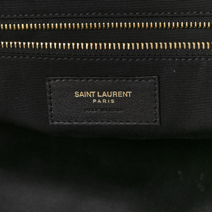 Saint Laurent Lambskin Quilted Maxi Icare Shopping Tote Black 6 of 8