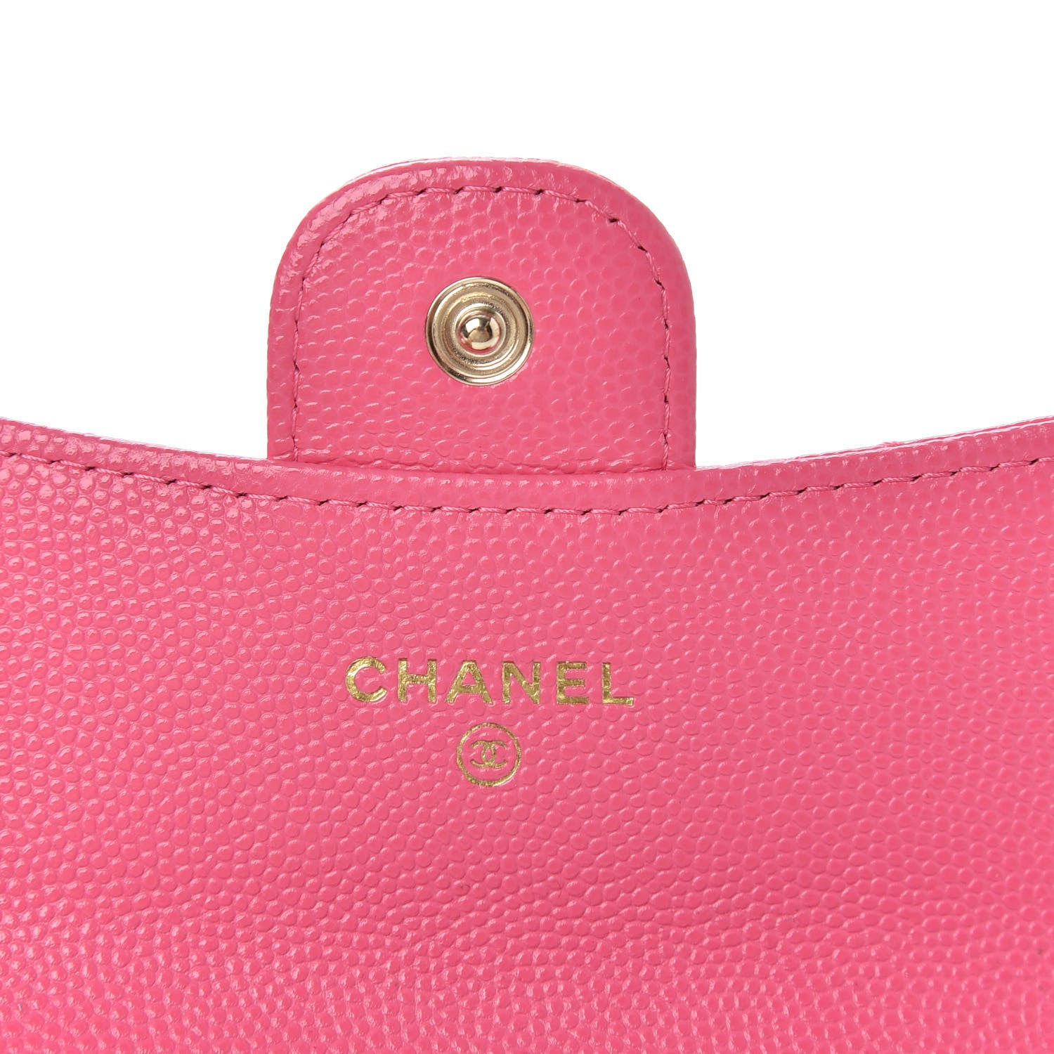 Chanel Caviar Quilted Flap Card Holder Wallet Pink 6 of 9