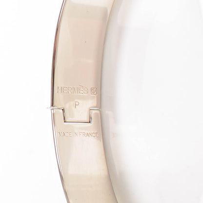 Hermes Enamel Narrow Clic Clac H Bracelet GM White 5 of 6