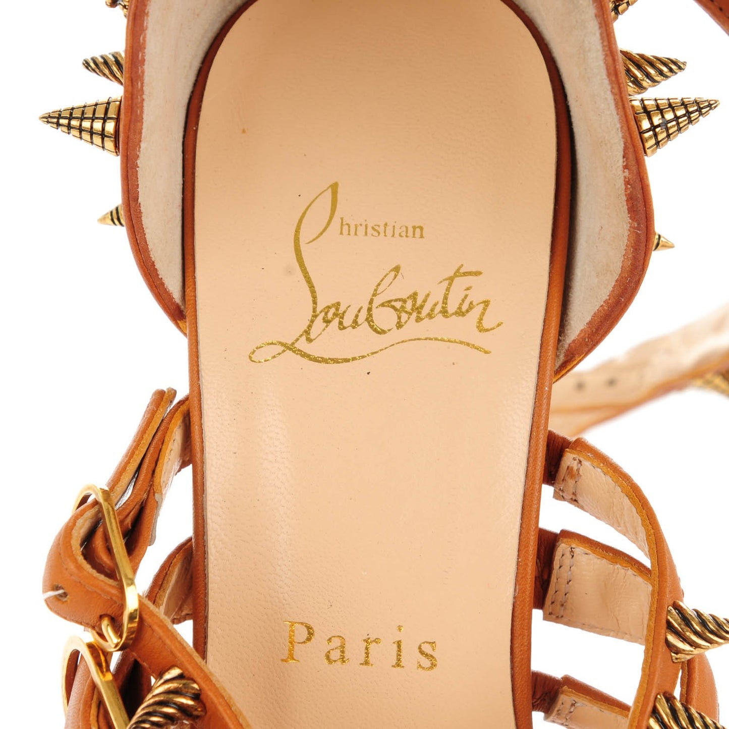 Calfskin Botticellita 160 Sandals 37.5 Brown