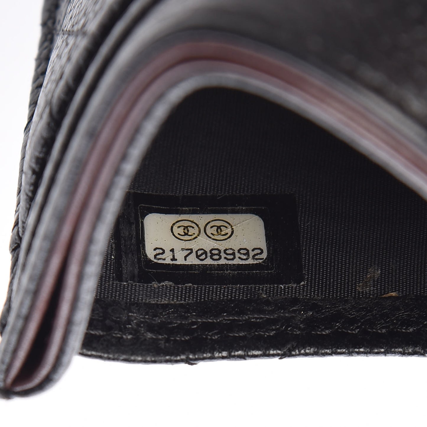 Caviar Quilted Card Holder Black