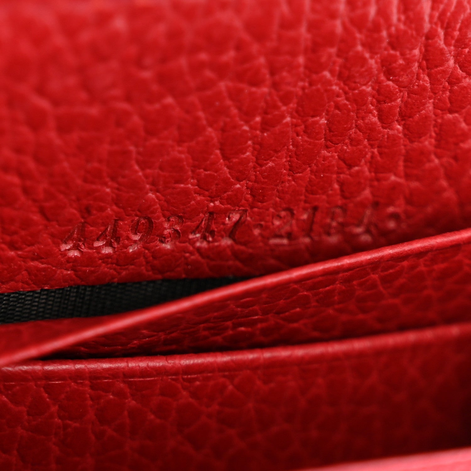 Gucci Dollar Calfskin GG Zip Around Wallet Red 7 of 9