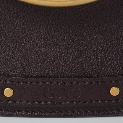 Chloe Calfskin Suede Small Nile Bracelet Bag Carbon Brown 8 of 8