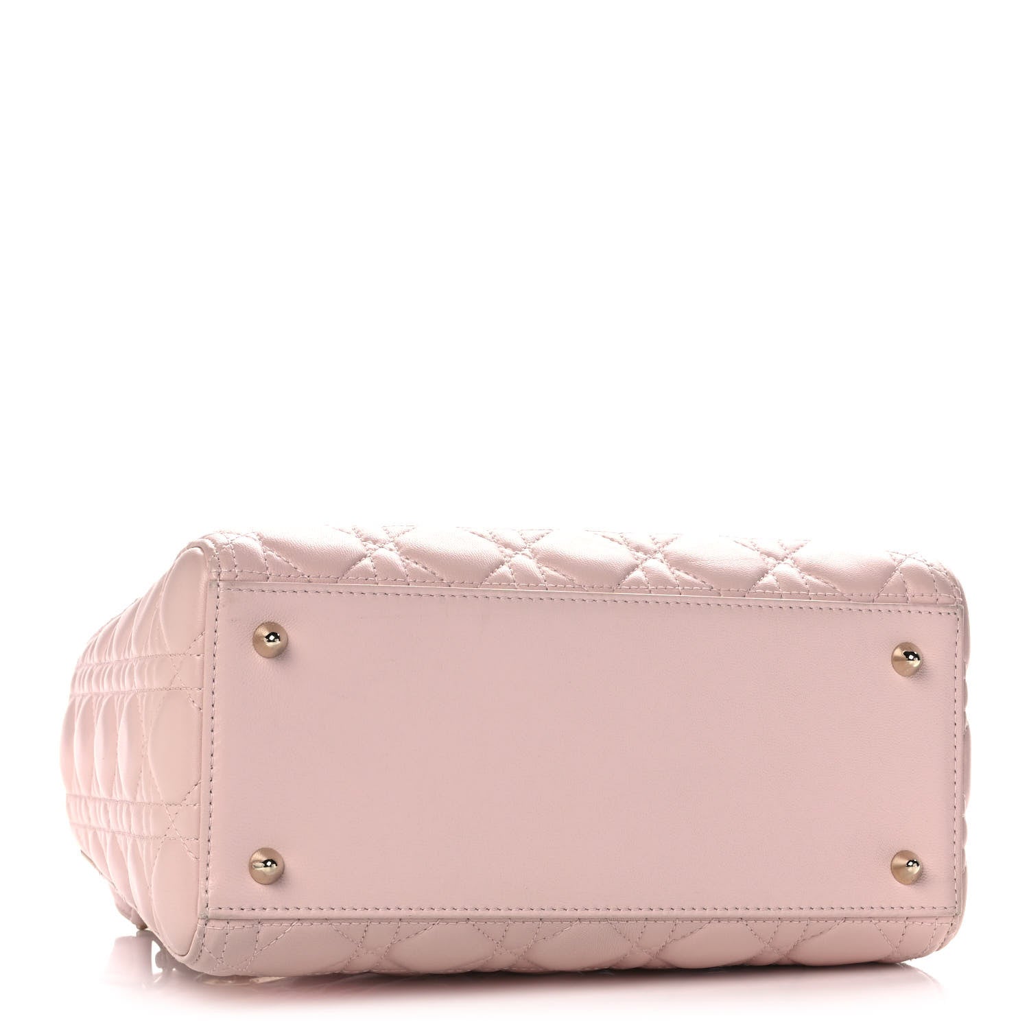 Christian Dior Lambskin Cannage Medium Lady Dior Light Pink 4 of 11