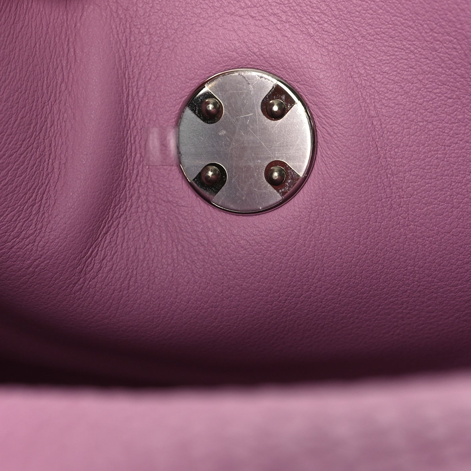 Hermes Taurillon Clemence Mini Lindy 20 Mauve Sylvestre 13 of 14