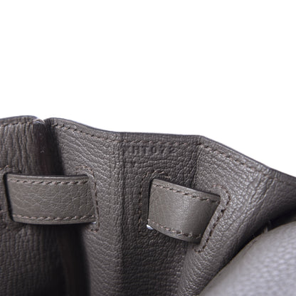 Hermes Taurillon Clemence Kelly Retourne 25 Etain 10 of 12
