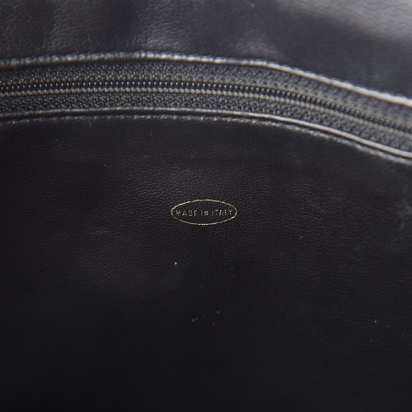 Patent CC Flap Shoulder Bag Black