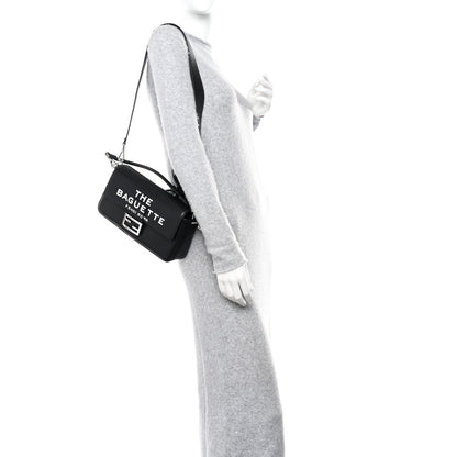 Fendi X MARC JACOBS Nappa Logo Medium Baguette Black 2 of 10