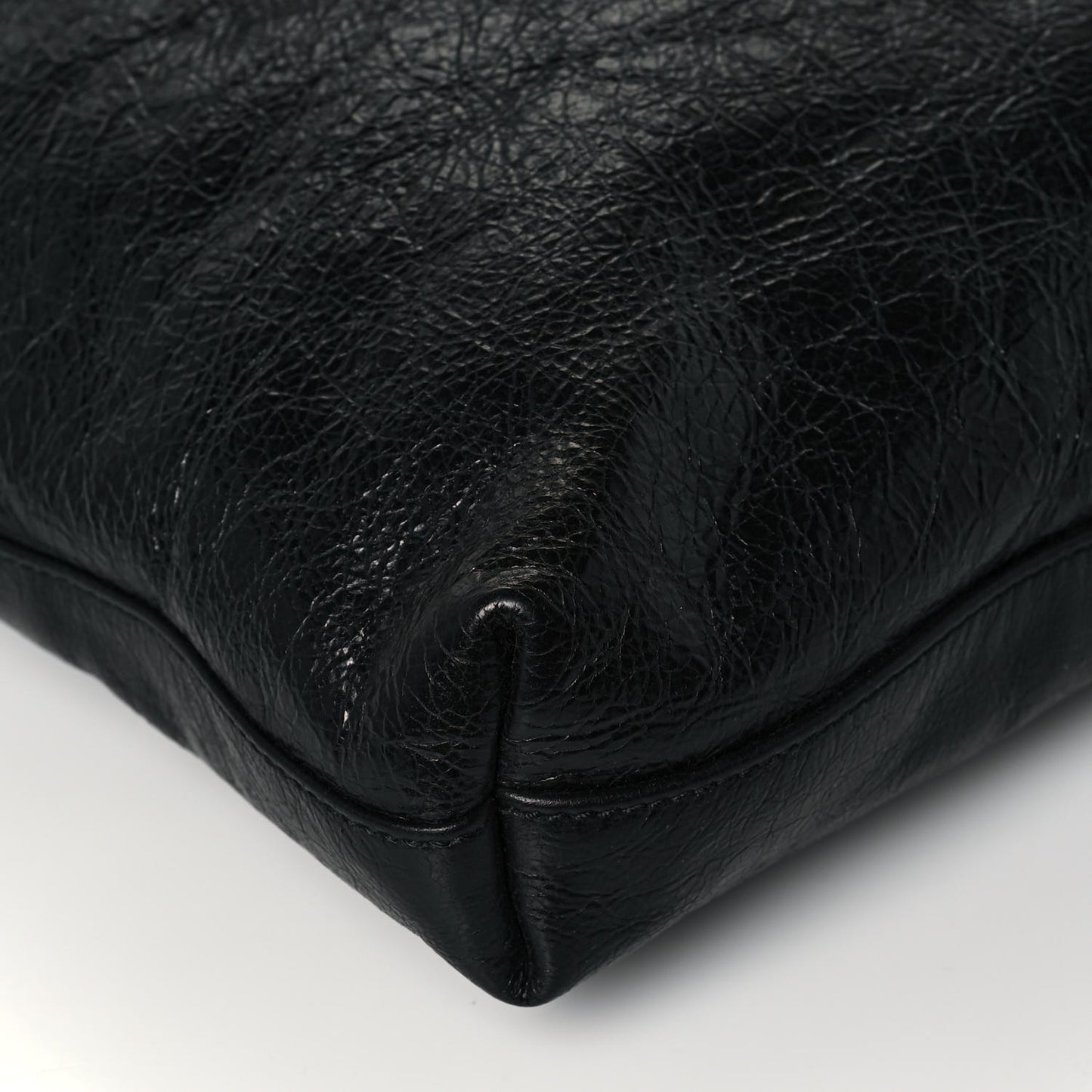 Fluffy Calfskin Morpheus Tote Bag Black