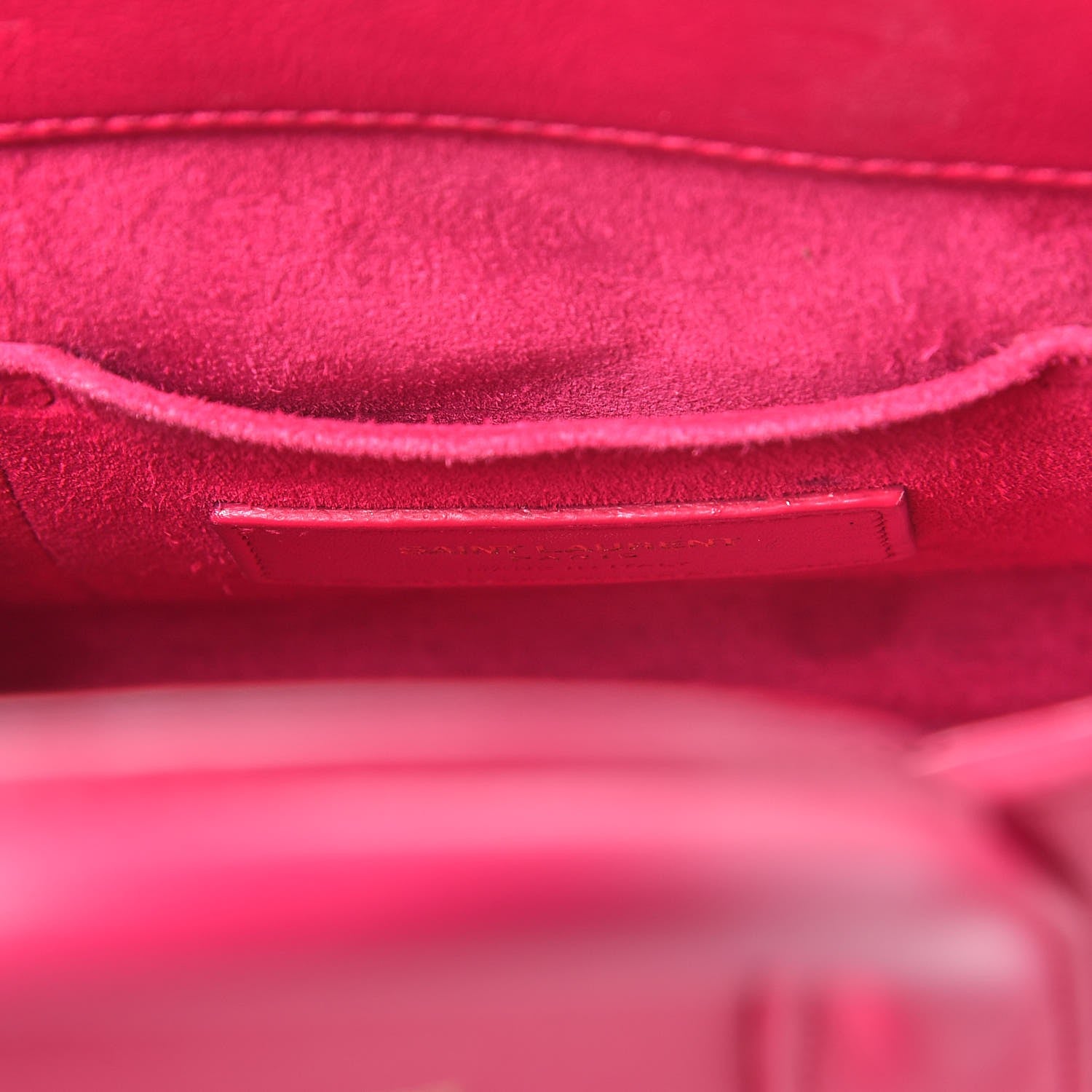Saint Laurent Calfskin Nano Sac De Jour Lipstick Fuchsia 6 of 12