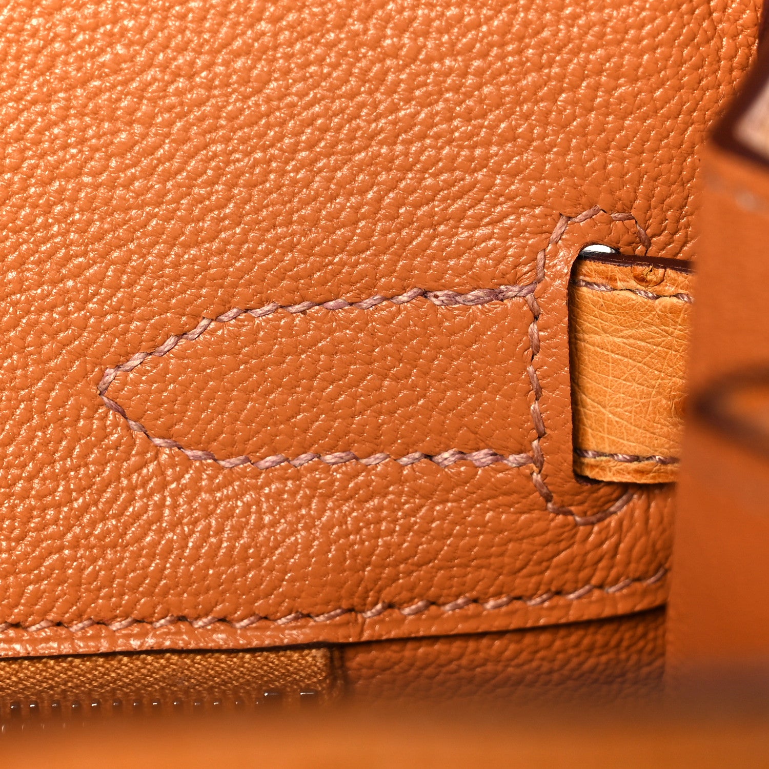 Hermes Ostrich Birkin 30 Abricot 23 of 35