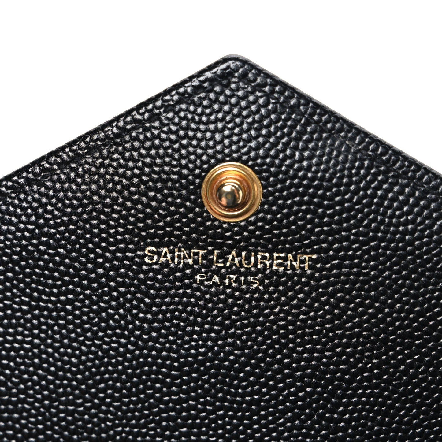 Grain De Poudre Matelasse Chevron Monogram Chain Wallet Black