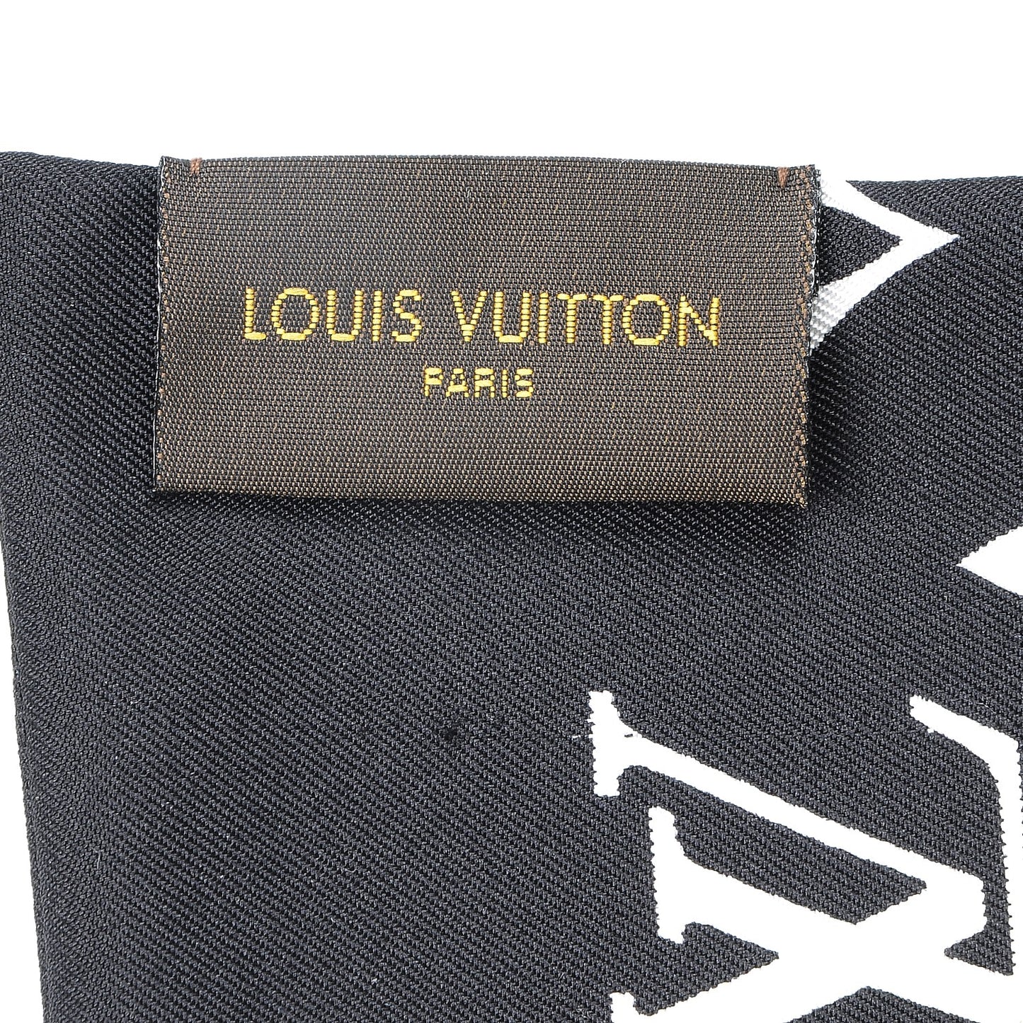 Silk Monogram Confidential Bandeau Black