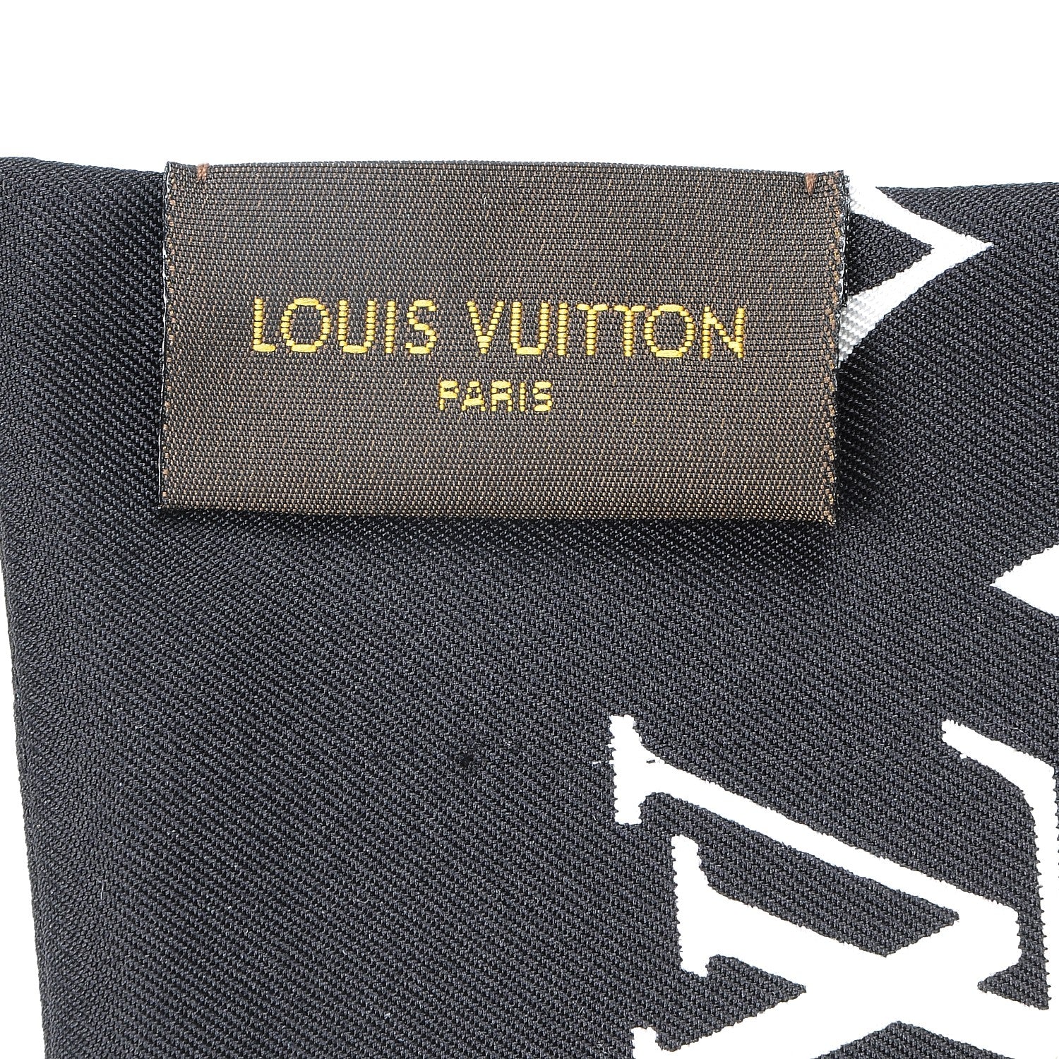 Louis Vuitton Silk Monogram Confidential Bandeau Black 6 of 6