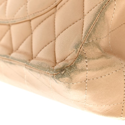 Chanel Lambskin Quilted Medium Double Flap Beige 12 of 21